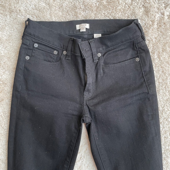 J. Crew Jeans Womens Size 24 Black Distressed Stretchable Low Rise Denim - Picture 7 of 12
